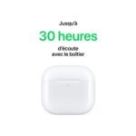 Apple Airpods 4 Blanc(Avec réduction active du bruit) + Boîtier de charge USB-C – Image 6