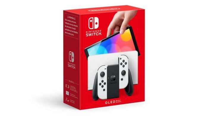 Nintendo Switch OLED + Joy Con Blanches – Image 1